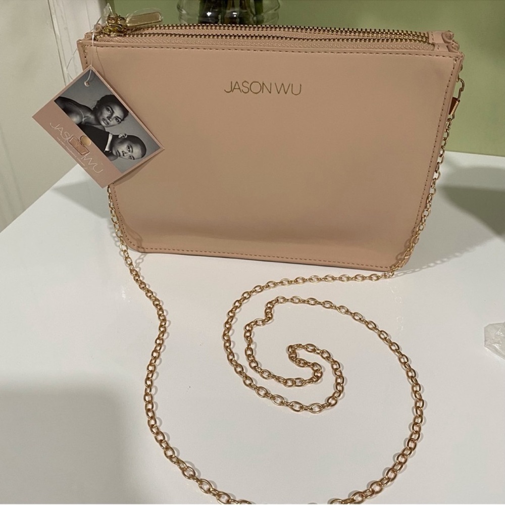 Authentic Jason Wu cosmetic beauty pouch converted to a crossbody bag